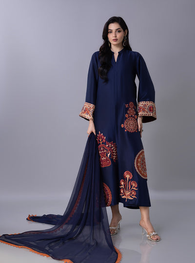 Zainab Chottani | Ramadan Edit 26 | Indigo Rust - by Libasekhas UK - Registered Vendor of : Zainab Chottani - 100% Original Designer Dress