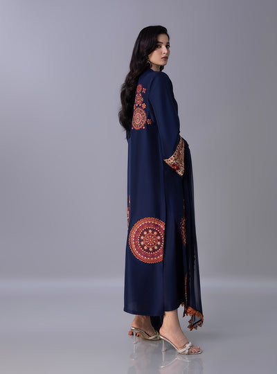 Zainab Chottani | Ramadan Edit 26 | Indigo Rust - by Libasekhas UK - Registered Vendor of : Zainab Chottani - 100% Original Designer Dress