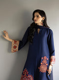 Zainab Chottani | Ramadan Edit 26 | Indigo Rust - by Libasekhas UK - Registered Vendor of : Zainab Chottani - 100% Original Designer Dress