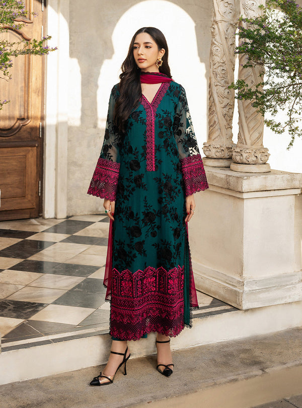 Zainab Chottani | Ramadan Edit 25 | Emerald Twilight - by - Libasekhas UK - Registered Vendor of : Zainab Chottani - 100% Original Designer Dresss