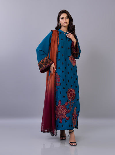 Zainab Chottani | Ramadan Edit 26 | Ember Azure - by Libasekhas UK - Registered Vendor of : Zainab Chottani - 100% Original Designer Dress