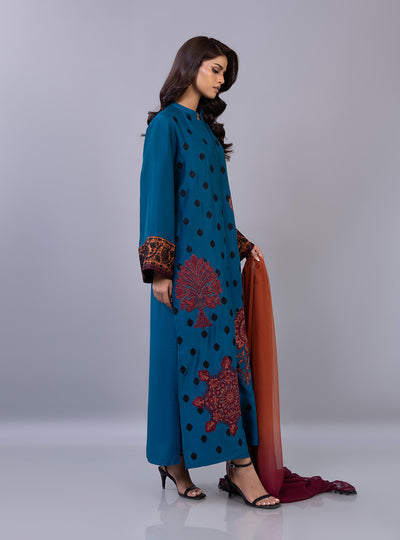 Zainab Chottani | Ramadan Edit 26 | Ember Azure - by Libasekhas UK - Registered Vendor of : Zainab Chottani - 100% Original Designer Dress