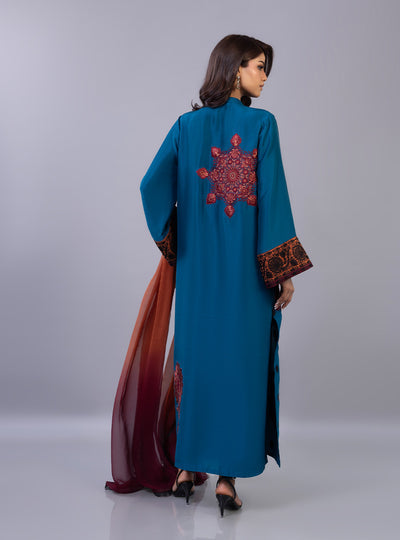 Zainab Chottani | Ramadan Edit 26 | Ember Azure - by Libasekhas UK - Registered Vendor of : Zainab Chottani - 100% Original Designer Dress