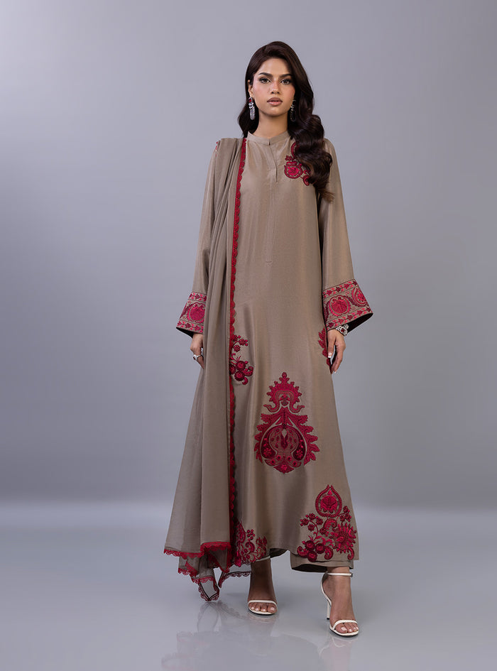 Zainab Chottani | Ramadan Edit 26 | Taupe Royale - by Libasekhas UK - Registered Vendor of : Zainab Chottani - 100% Original Designer Dress