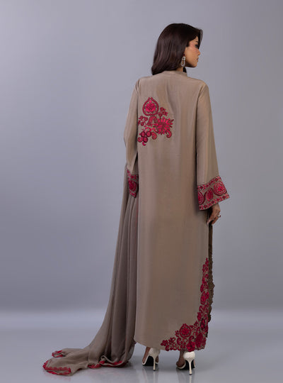 Zainab Chottani | Ramadan Edit 26 | Taupe Royale - by Libasekhas UK - Registered Vendor of : Zainab Chottani - 100% Original Designer Dress
