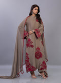 Zainab Chottani | Ramadan Edit 26 | Taupe Royale - by Libasekhas UK - Registered Vendor of : Zainab Chottani - 100% Original Designer Dress