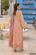Saad Shaikh | Lawn 25 | Peach - Flayme - by - Libasekhas UK - Registered Vendor of : Saad Shaikh - 100% Original Designer Dresss