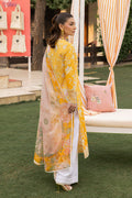 Saad Shaikh | Lawn 25 | Yellow - Amber Bloom - by - Libasekhas UK - Registered Vendor of : Saad Shaikh - 100% Original Designer Dresss