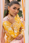 Saad Shaikh | Lawn 25 | Yellow - Amber Bloom - by - Libasekhas UK - Registered Vendor of : Saad Shaikh - 100% Original Designer Dresss