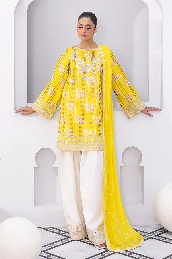 Charizma | Festive Pret | 3-PC Embroidered Raw-Silk CMA-6-410 - by Libasekhas UK - Registered Vendor of : Charizma - 100% Original Designer Dress