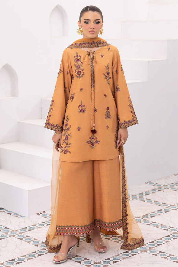Charizma | Festive Pret | 3-PC Embroidered Raw-Silk CMA-6-370 - by Libasekhas UK - Registered Vendor of : Charizma - 100% Original Designer Dress