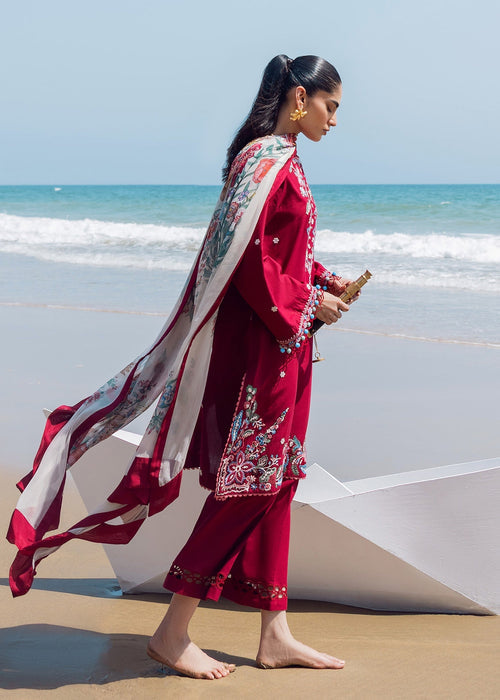 Sadaf Fawad Khan | Siraa Lawn 25 | Floral Paisley - by - Libasekhas UK - Registered Vendor of : Sadaf Fawad Khan - 100% Original Designer Dresss