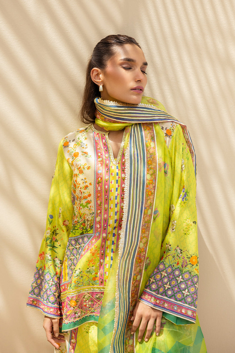 Sania Maskatiya | Mirra Luxury Pret 25 | Zella (B) - by Libasekhas UK - Registered Vendor of : Sania Maskatiya - 100% Original Designer Dress