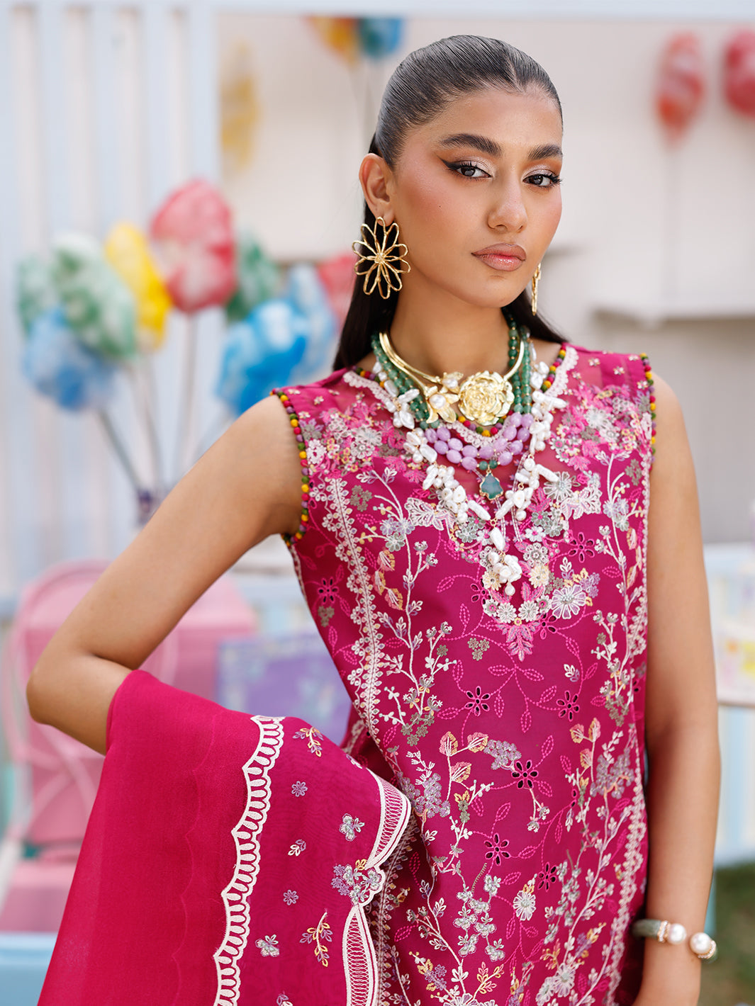 Bin Ilyas | Carnival Summer Edit 25 | 35 - B - by - Libasekhas UK - Registered Vendor of : Bin Ilyas - 100% Original Designer Dresss