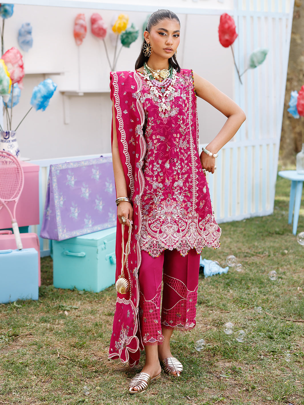 Bin Ilyas | Carnival Summer Edit 25 | 35 - B - by - Libasekhas UK - Registered Vendor of : Bin Ilyas - 100% Original Designer Dresss