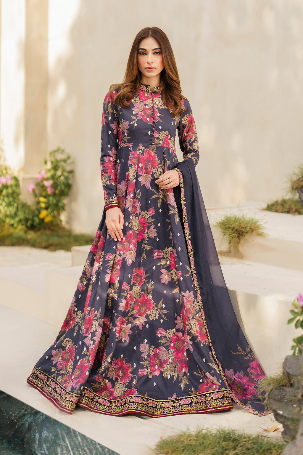 Iznik | Festive lawn 24 | SFL-12 - by - Libasekhas UK - Registered Vendor of : Iznik - 100% Original Designer Dresss