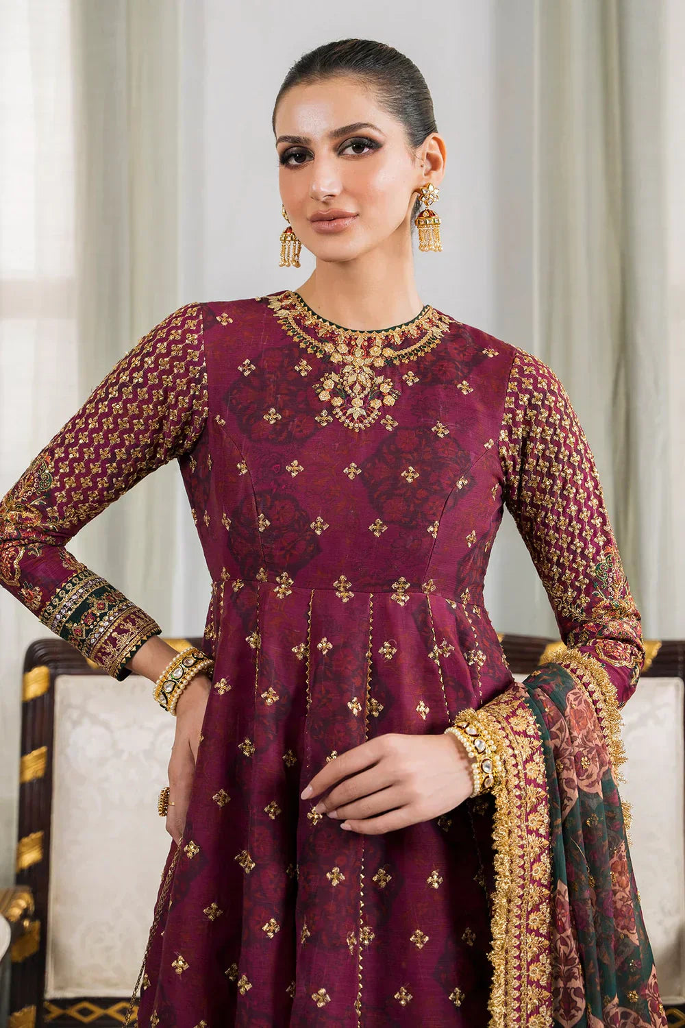 Baroque | Chantelle Embroidered Collection | CH12-03 - by - Libasekhas UK - Registered Vendor of : Baroque - 100% Original Designer Dresss
