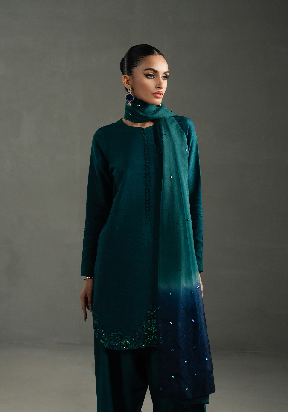 Zarqash | Silk Edit | ZQS 015 ELOISE - by - Libasekhas UK - Registered Vendor of : Zarqash - 100% Original Designer Dresss