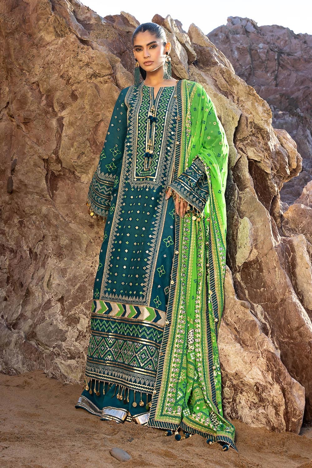 Gul Ahmed | Chunri Lawn 25 | BM-52025 - by - Libasekhas UK - Registered Vendor of : Gul Ahmed - 100% Original Designer Dresss