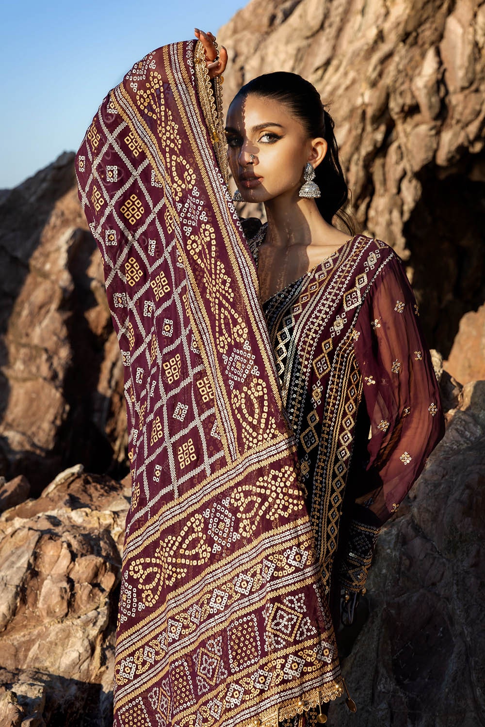 Gul Ahmed | Chunri Lawn 25 | BM-52023 - by - Libasekhas UK - Registered Vendor of : Gul Ahmed - 100% Original Designer Dresss