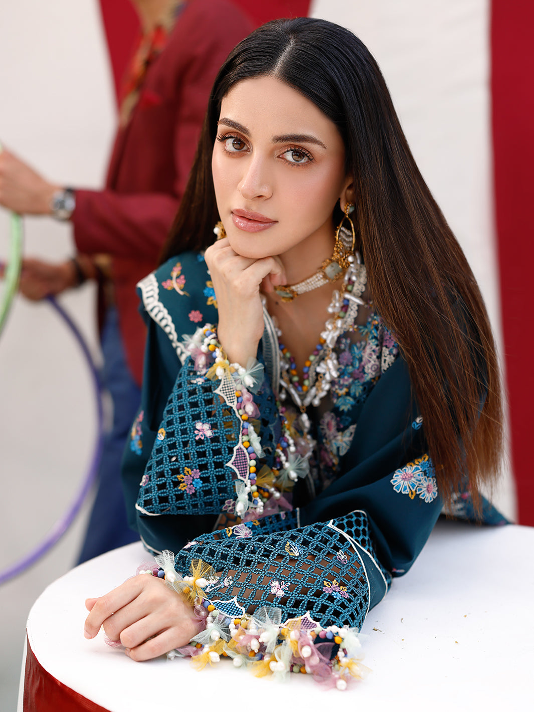 Bin Ilyas | Carnival Summer Edit 25 | 35 - A - by - Libasekhas UK - Registered Vendor of : Bin Ilyas - 100% Original Designer Dresss