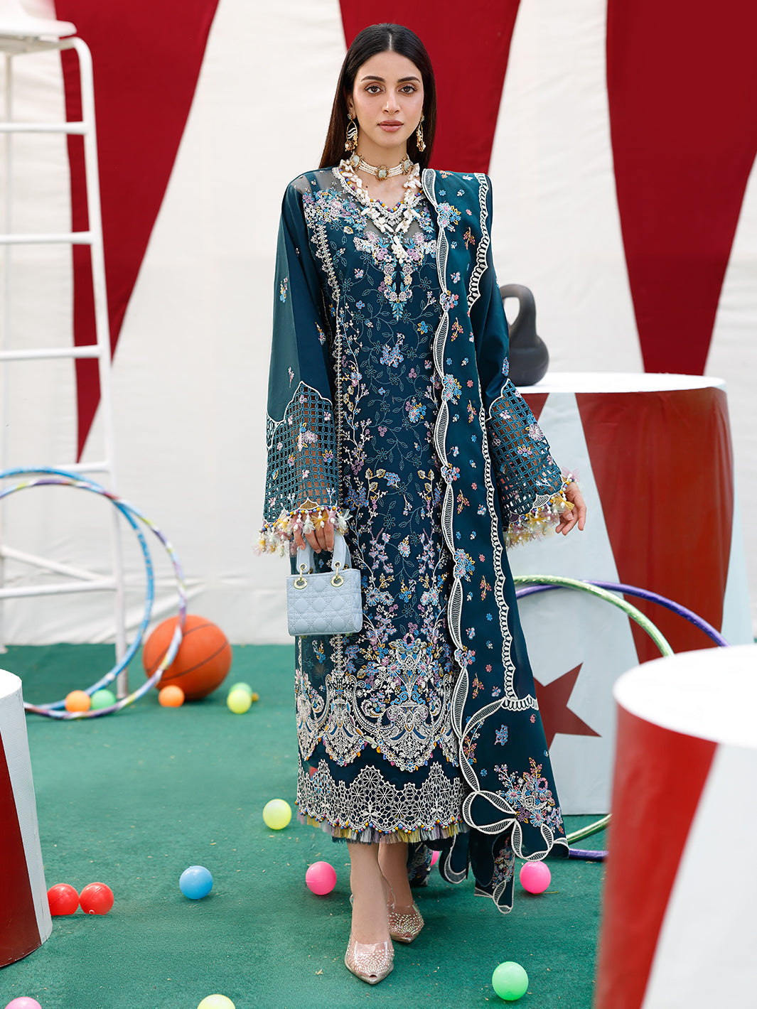 Bin Ilyas | Carnival Summer Edit 25 | 35 - A - by - Libasekhas UK - Registered Vendor of : Bin Ilyas - 100% Original Designer Dresss