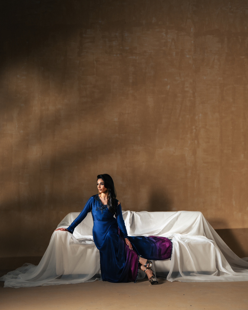 Vasal | Zyra Luxe Pret 26 | Sapphire drift - by Libasekhas UK - Registered Vendor of : Vasal - 100% Original Designer Dress