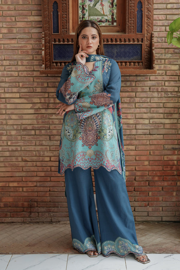 Shamaeel Ansari | Nazaakat Pret | Sky Enchant - by Libasekhas UK - Registered Vendor of : Shamaeel Ansari - 100% Original Designer Dress