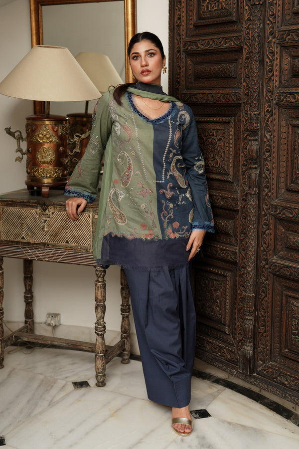 Shamaeel Ansari | Nazaakat Pret | Olive Muse - by Libasekhas UK - Registered Vendor of : Shamaeel Ansari - 100% Original Designer Dress