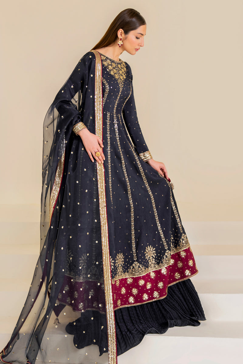 Jazmin | Formals Collection | Raw Silk UR-7019 - by - Libasekhas UK - Registered Vendor of : Jazmin - 100% Original Designer Dresss