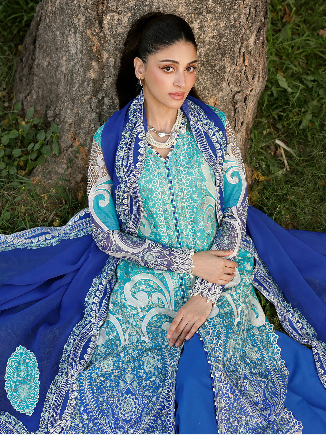 Bin Ilyas | Carnival Summer Edit 25 | 36 - A - by - Libasekhas UK - Registered Vendor of : Bin Ilyas - 100% Original Designer Dresss