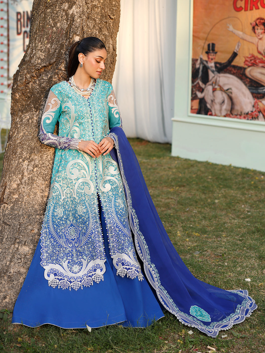 Bin Ilyas | Carnival Summer Edit 25 | 36 - A - by - Libasekhas UK - Registered Vendor of : Bin Ilyas - 100% Original Designer Dresss