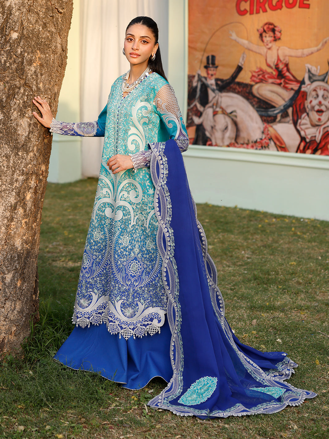 Bin Ilyas | Carnival Summer Edit 25 | 36 - A - by - Libasekhas UK - Registered Vendor of : Bin Ilyas - 100% Original Designer Dresss