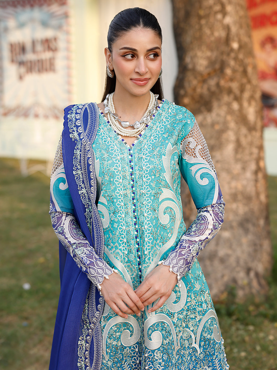 Bin Ilyas | Carnival Summer Edit 25 | 36 - A - by - Libasekhas UK - Registered Vendor of : Bin Ilyas - 100% Original Designer Dresss