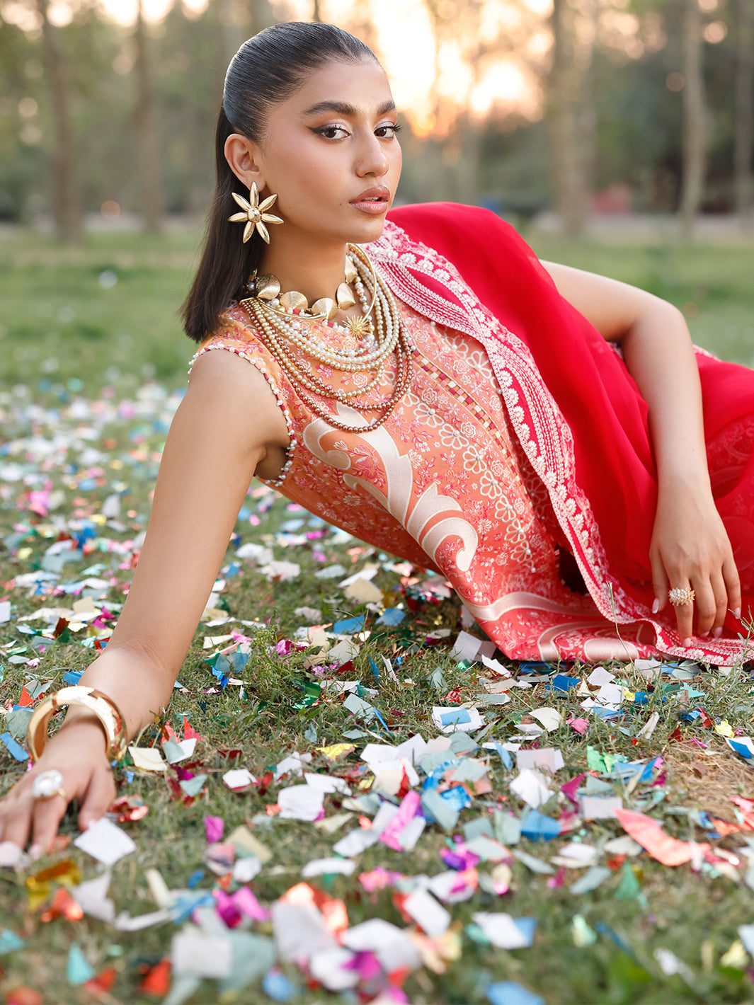 Bin Ilyas | Carnival Summer Edit 25 | 36 - B - by - Libasekhas UK - Registered Vendor of : Bin Ilyas - 100% Original Designer Dresss