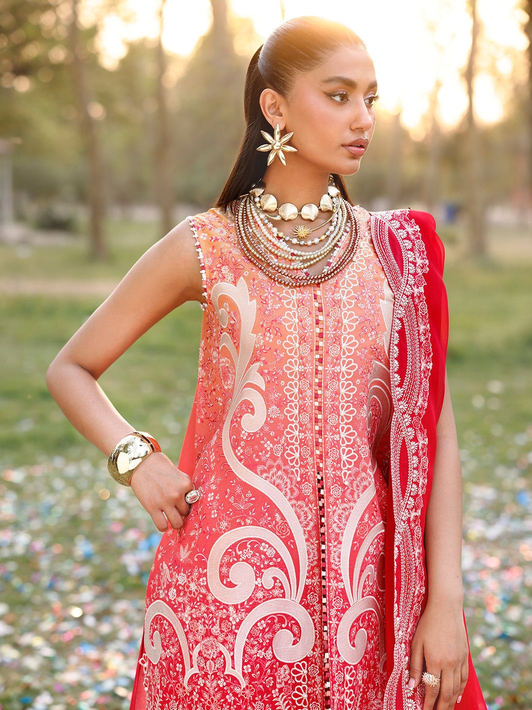 Bin Ilyas | Carnival Summer Edit 25 | 36 - B - by - Libasekhas UK - Registered Vendor of : Bin Ilyas - 100% Original Designer Dresss