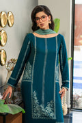 Fahad Hussayn | Lawn Banger | Midnight Teal - by - Libasekhas UK - Registered Vendor of : Erum Khan - 100% Original Designer Dresss