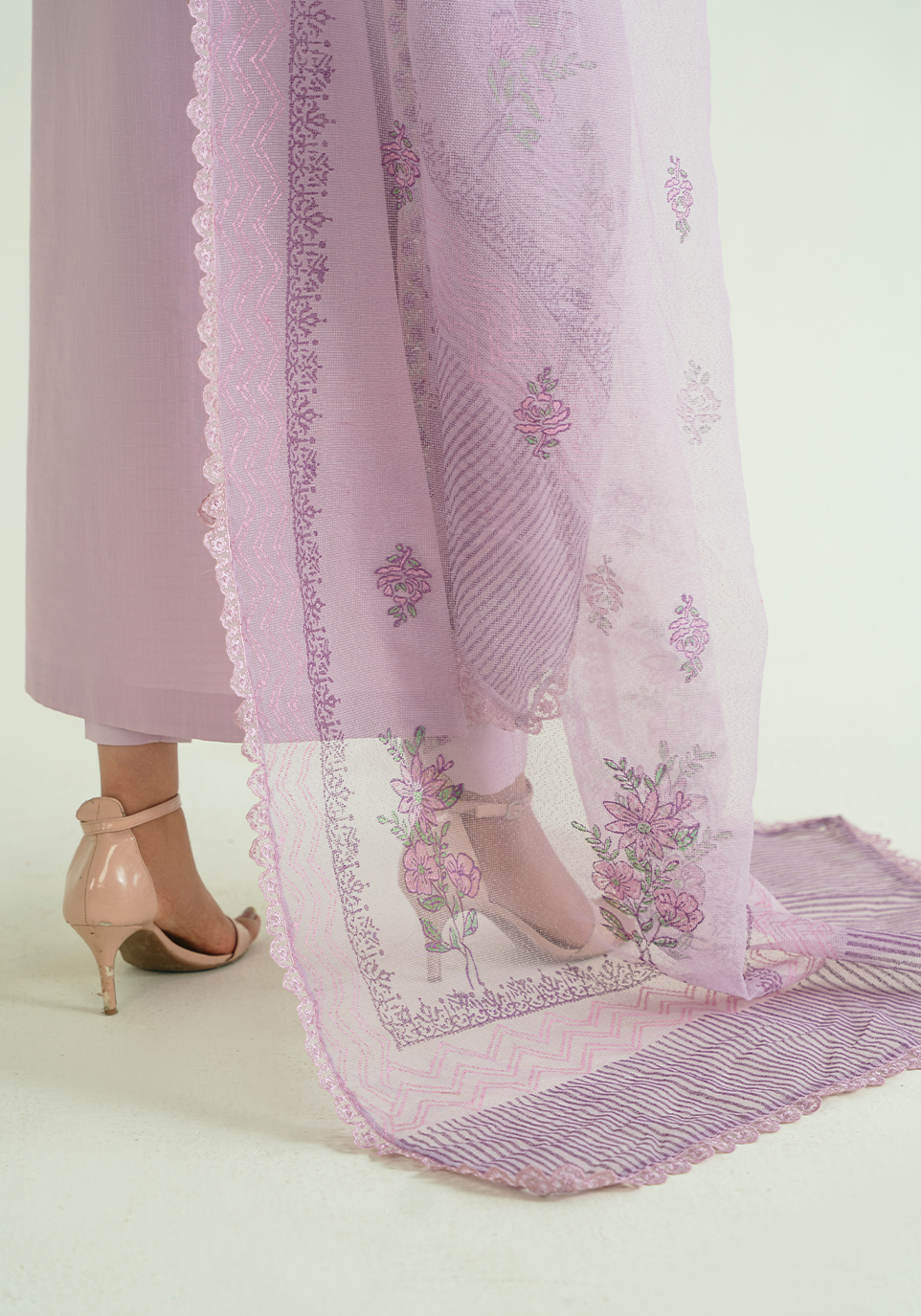 Zarqash | Whispers of Summer | LAVENDER VINES - by Libasekhas UK - Registered Vendor of : Zarqash - 100% Original Designer Dress