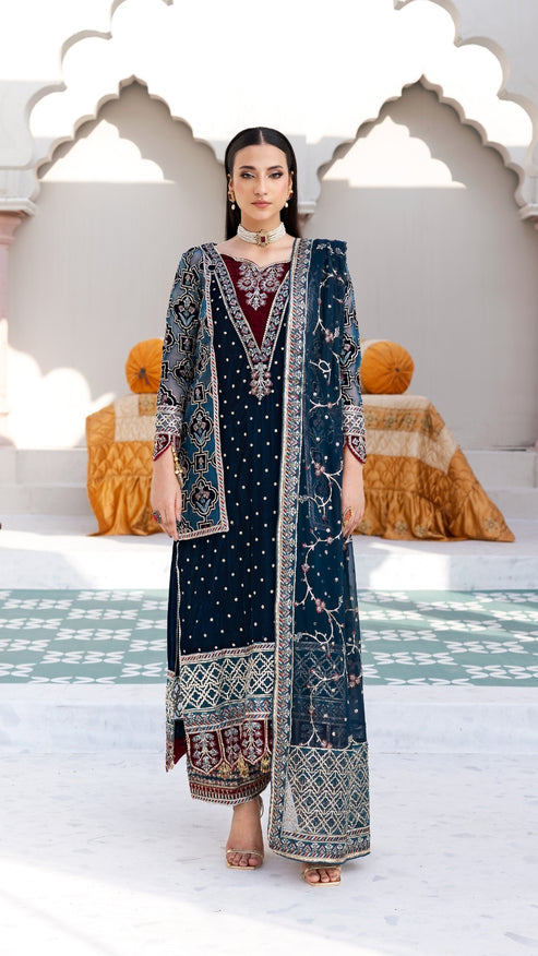 Zebtan | Andaz e Makhmal | ZAM-08 - by - Libasekhas UK - Registered Vendor of : Zebtan - 100% Original Designer Dresss