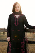 Azure | Luxury Lawn 26 | Black Cherry - by Libasekhas UK - Registered Vendor of : Azure - 100% Original Designer Dress