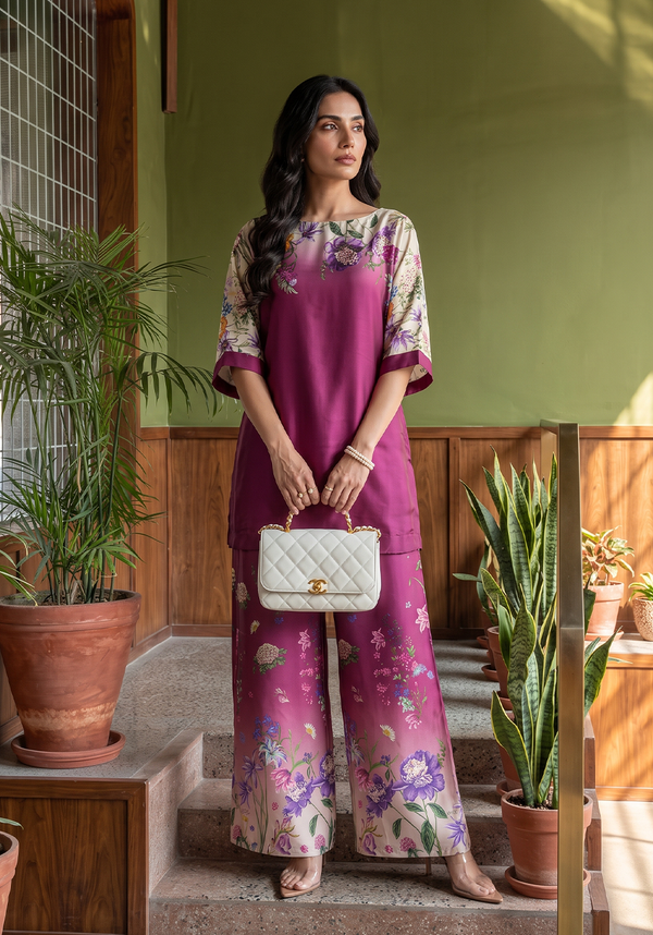Zarqash | Silk Edit 26 | Mulberry Garden - by Libasekhas UK - Registered Vendor of : Zarqash - 100% Original Designer Dress