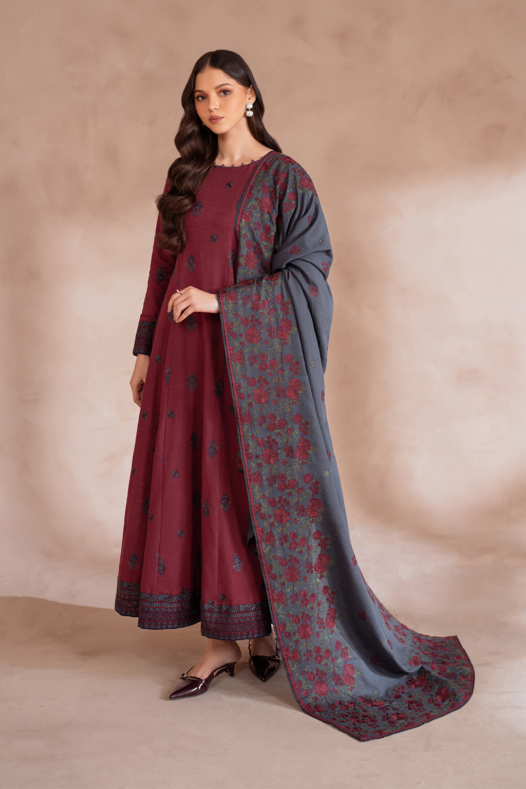 Iznik | Exclusive Winter | UE-372 - by - Libasekhas UK - Registered Vendor of : Iznik - 100% Original Designer Dresss
