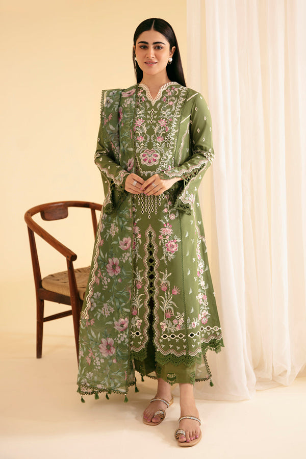 Qalamkar | Qlinekari Luxury Lawn | SQ-14 SEMAL - by - Libasekhas UK - Registered Vendor of : Qalamkar - 100% Original Designer Dresss