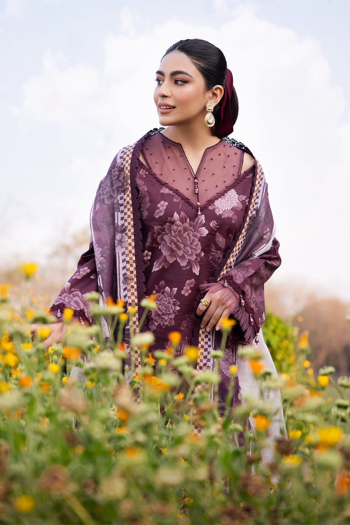 Alizeh | Sheen Lawn Prints 24 | ASTER - by - Libasekhas UK - Registered Vendor of : Alizeh - 100% Original Designer Dresss