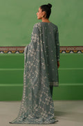 Cross Stitch | Mahiri Embroidered Collection | DUSTY GRANITE - by - Libasekhas UK - Registered Vendor of : Cross Stitch - 100% Original Designer Dresss