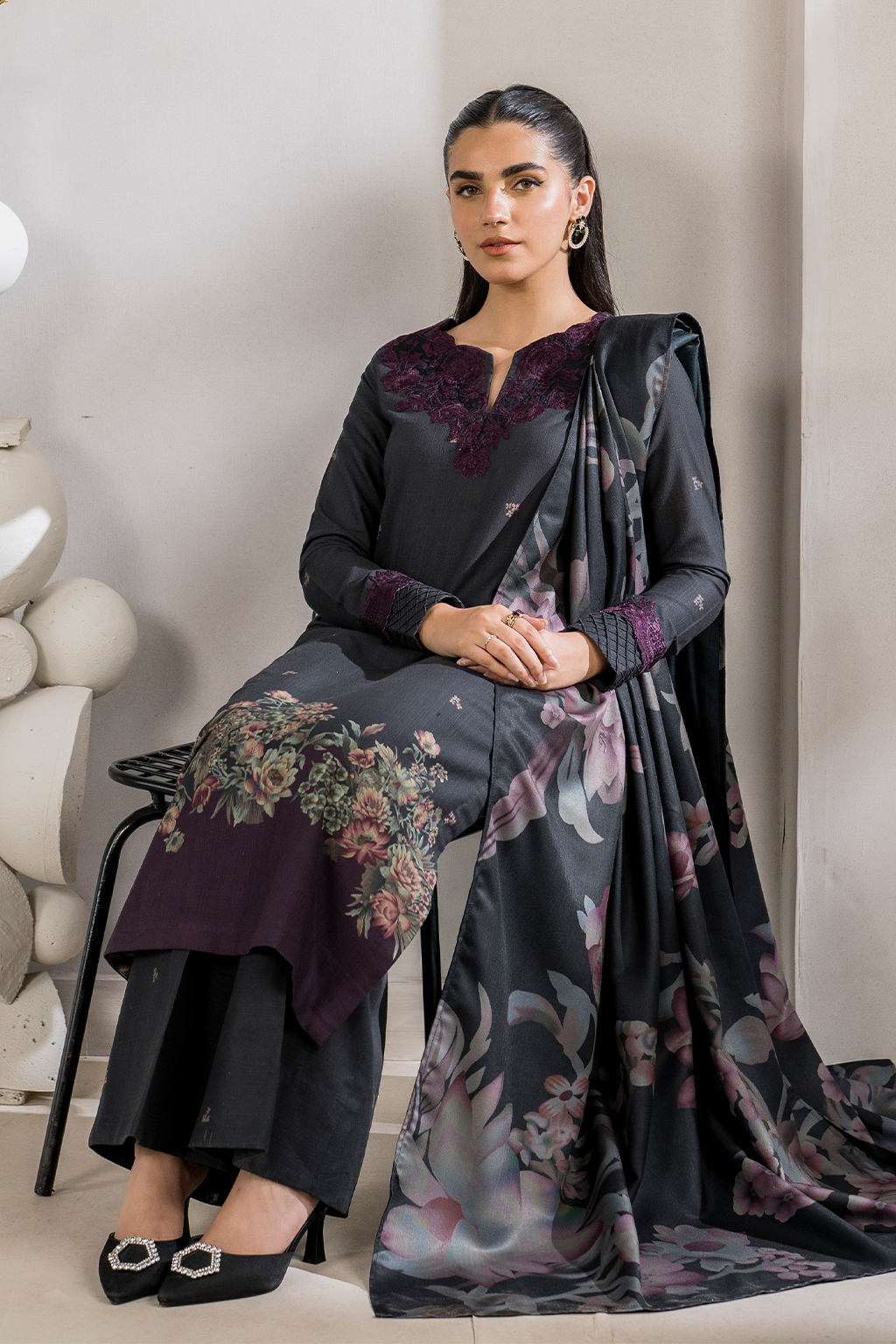 Iznik | Exclusive Winter | UE-357 - by - Libasekhas UK - Registered Vendor of : Iznik - 100% Original Designer Dresss