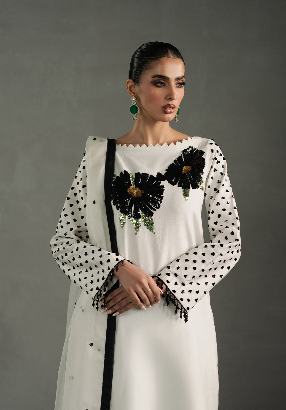Zarqash | Silk Edit | ZQS 012 ESTELLA - by - Libasekhas UK - Registered Vendor of : Zarqash - 100% Original Designer Dresss