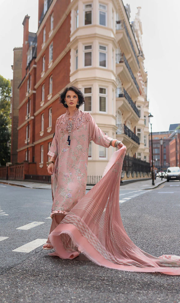 DESIGN 04 SILK UNSTITCHED COLLECTION 2023 - by - Libasekhas UK - Registered Vendor of : Libasekhas - 100% Original Designer Dresss