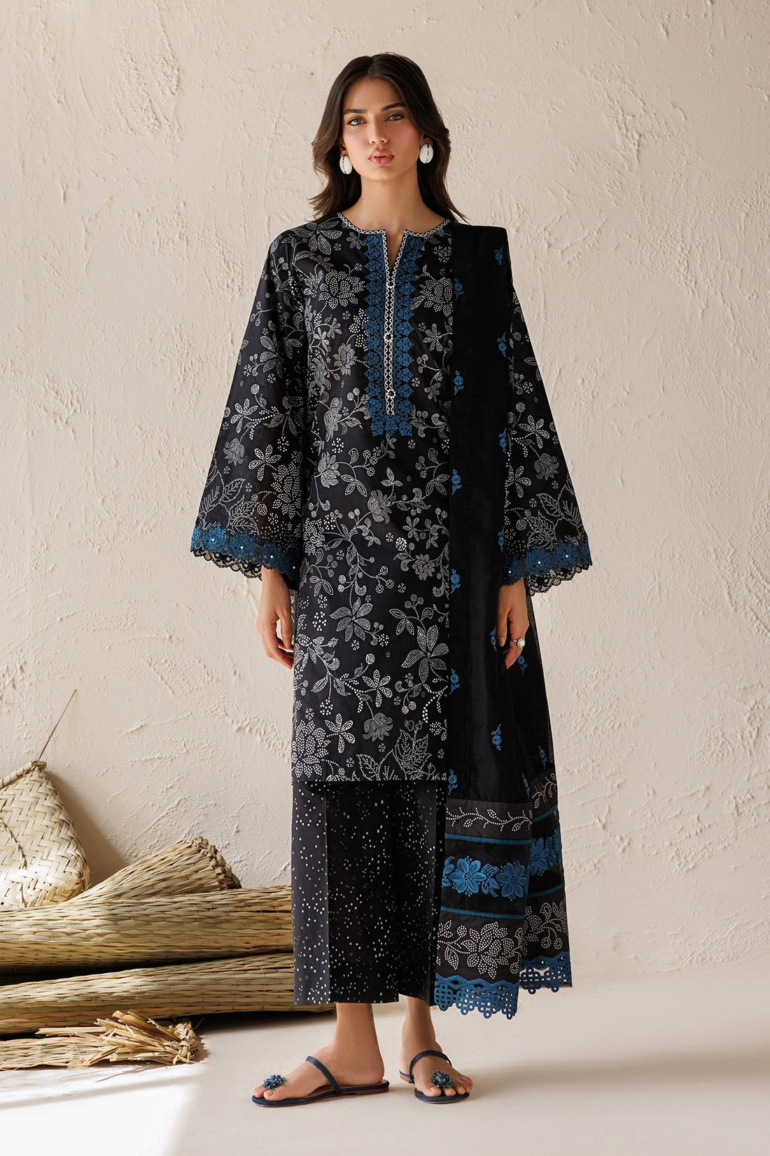 Baroque | Luxury Summer Pret | UF-4518 - by Libasekhas UK - Registered Vendor of : Baroque - 100% Original Designer Dress