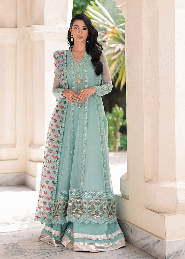 Saira Shakira | Luxury Pret | Tiffany Blue - by Libasekhas UK - Registered Vendor of : Saira Shakira - 100% Original Designer Dress